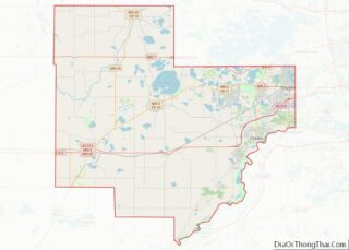 Map of Carver County, Minnesota