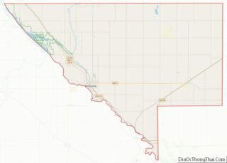 Map of Chippewa County, Minnesota