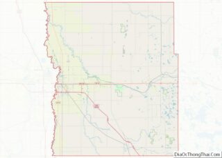 Map of Clay County, Minnesota