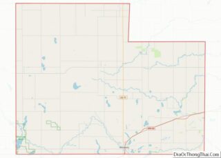 Map of Cottonwood County, Minnesota