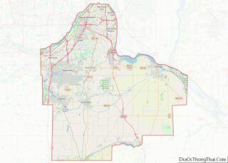 Map of Dakota County, Minnesota