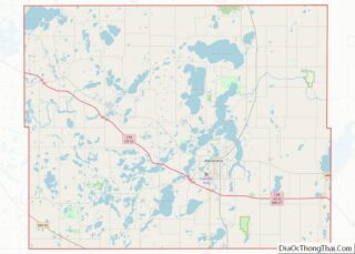 Map of Douglas County, Minnesota