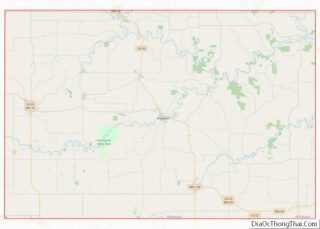 Map of Fillmore County, Minnesota