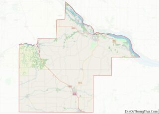 Map of Goodhue County, Minnesota