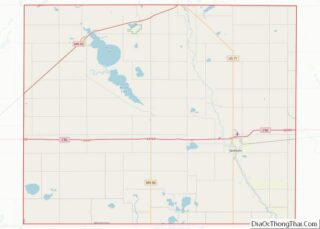 Map of Jackson County, Minnesota