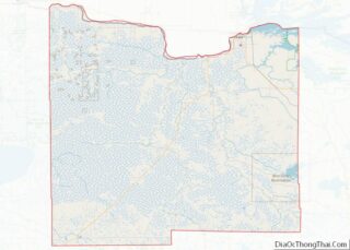 Map of Koochiching County, Minnesota