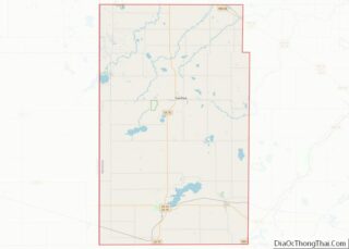 Map of Lincoln County, Minnesota