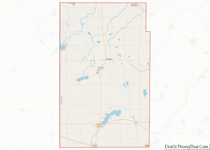 Map of Lincoln County