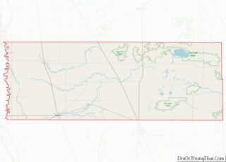 Map of Marshall County, Minnesota