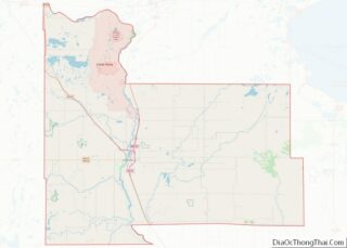 Map of Morrison County, Minnesota