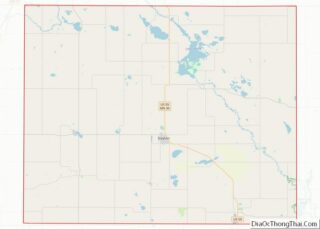 Map of Murray County, Minnesota