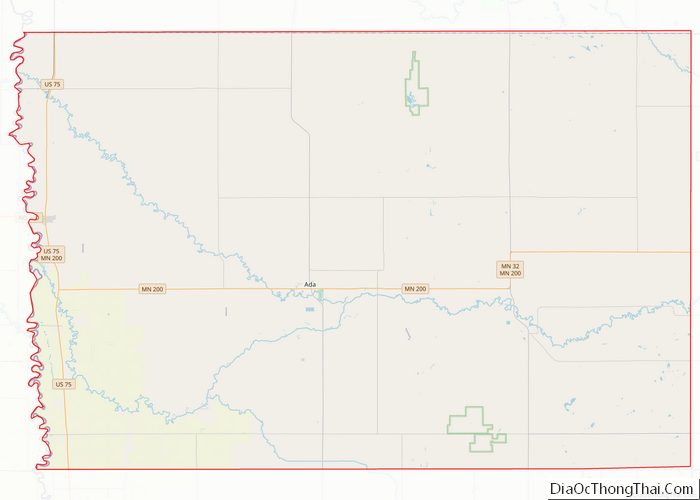 Map of Norman County