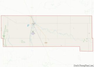 Map of Pennington County, Minnesota