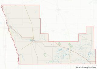 Map of Polk County, Minnesota