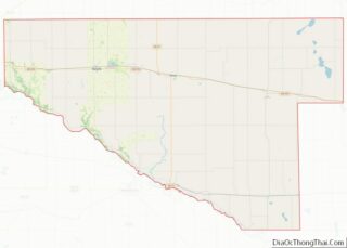 Map of Renville County, Minnesota