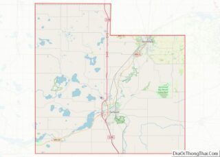 Map of Rice County, Minnesota