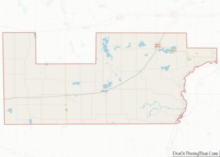 Map of Sibley County, Minnesota