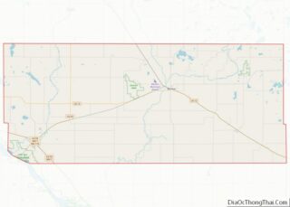 Map of Swift County, Minnesota