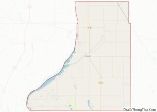 Map of Traverse County, Minnesota