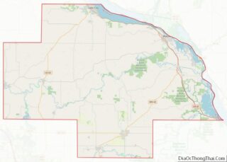 Map of Wabasha County, Minnesota