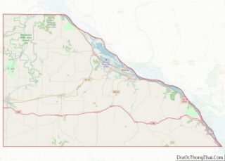 Map of Winona County, Minnesota