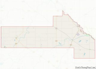 Map of Yellow Medicine County, Minnesota