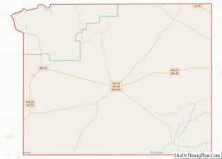 Map of Amite County, Mississippi