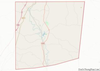 Map of Clarke County, Mississippi