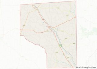 Map of Covington County, Mississippi