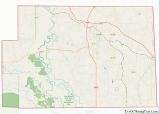 Map of George County, Mississippi