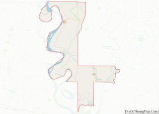 Map of Issaquena County, Mississippi