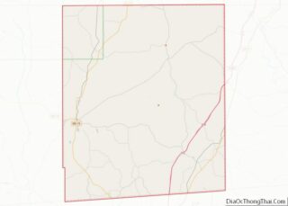 Map of Jasper County, Mississippi