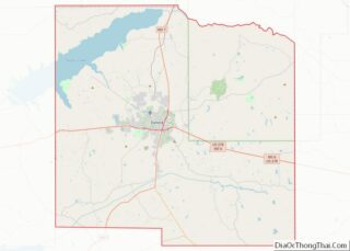 Map of Lafayette County, Mississippi