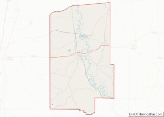 Map of Lawrence County, Mississippi