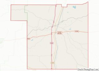 Map of Lincoln County, Mississippi