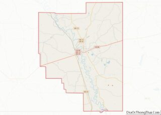 Map of Marion County, Mississippi