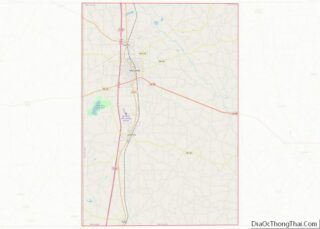 Map of Pike County, Mississippi