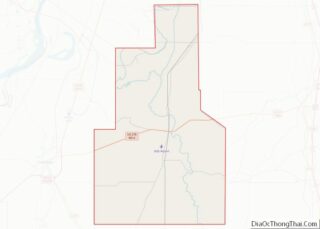 Map of Quitman County, Mississippi