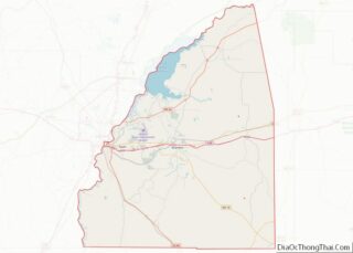 Map of Rankin County, Mississippi