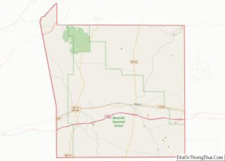 Map of Scott County, Mississippi