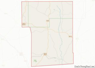 Map of Smith County, Mississippi