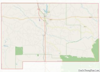 Map of Stone County, Mississippi