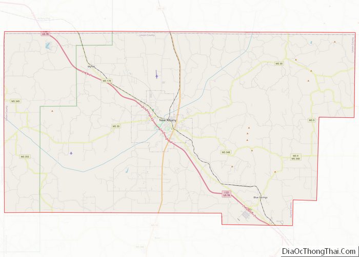 Map of Union County