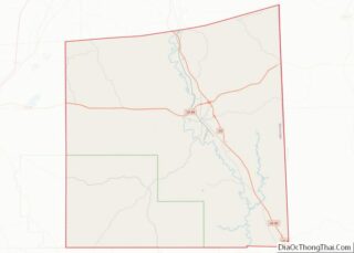 Map of Wayne County, Mississippi