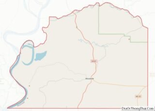 Map of Wilkinson County, Mississippi