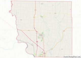 Map of Andrew County, Missouri