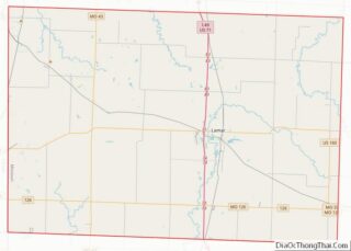 Map of Barton County, Missouri