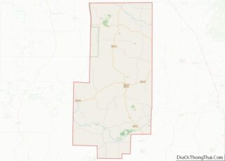 Map of Bollinger County, Missouri