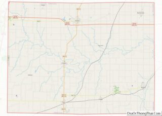 Map of Caldwell County, Missouri