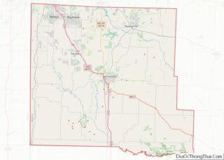 Map of Cass County, Missouri